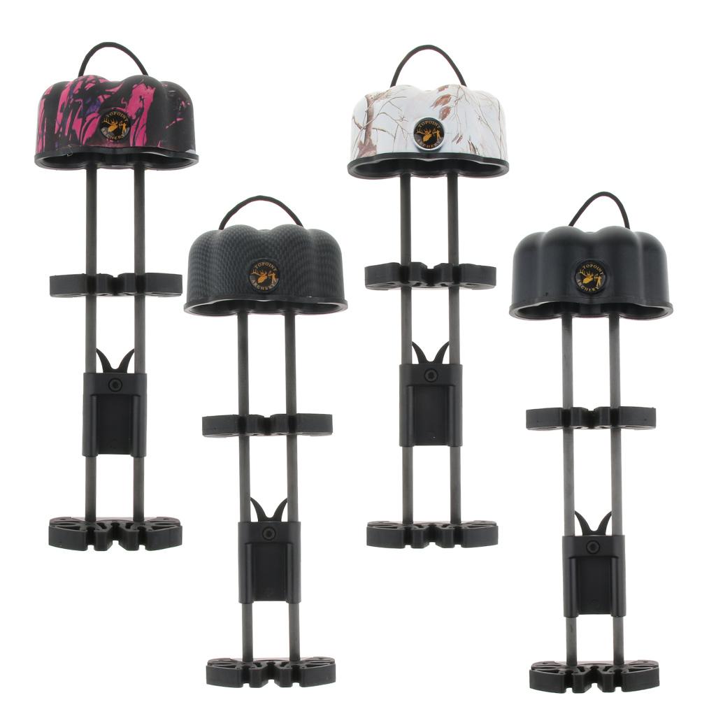 Aluminum Compound Bow 5 Arrow Quiver Holder Quick Connect Pink Camo