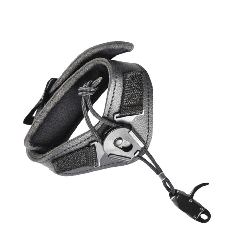 Archery Release Aid Wrist Strap Caliper Trigger Finger Grip for Compound Bow