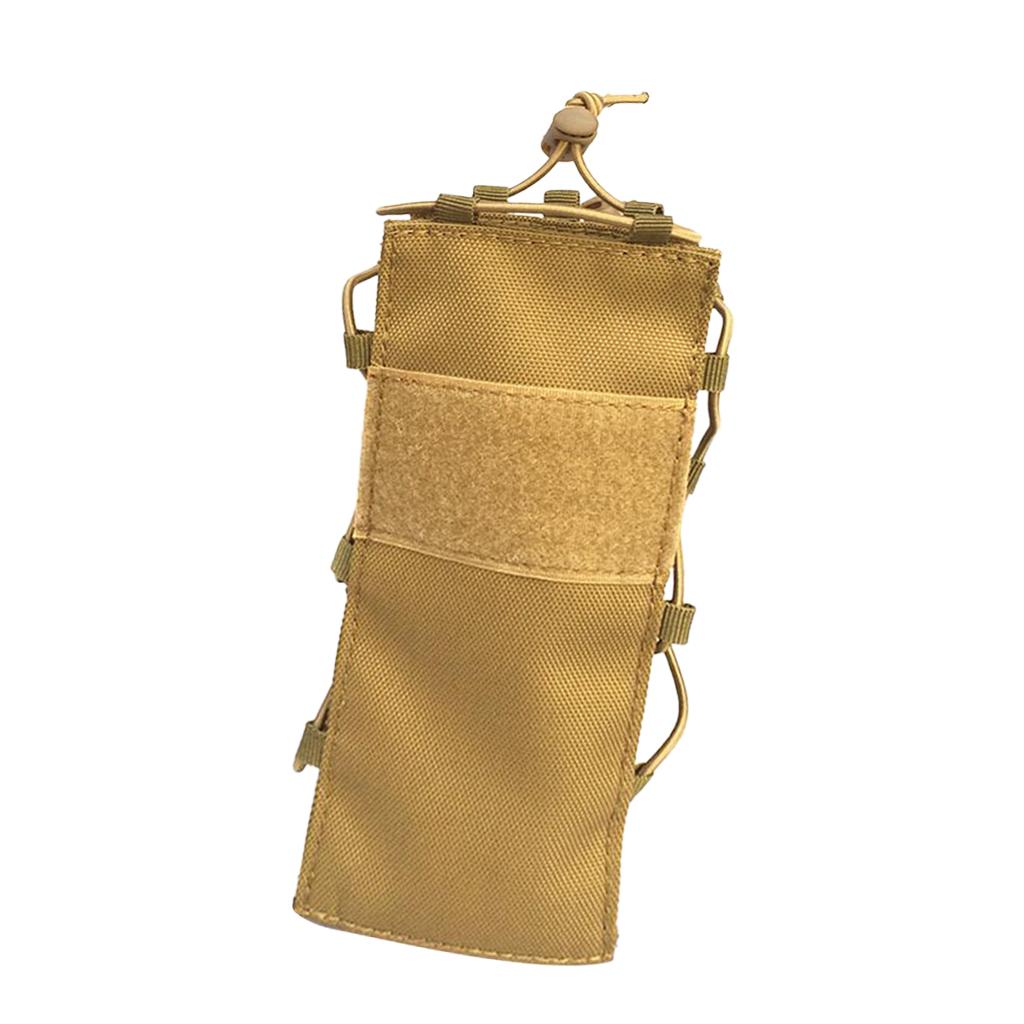 Military Molle Tactical Travel Water Bottle Flask Pouch Carry Bag Case Khaki