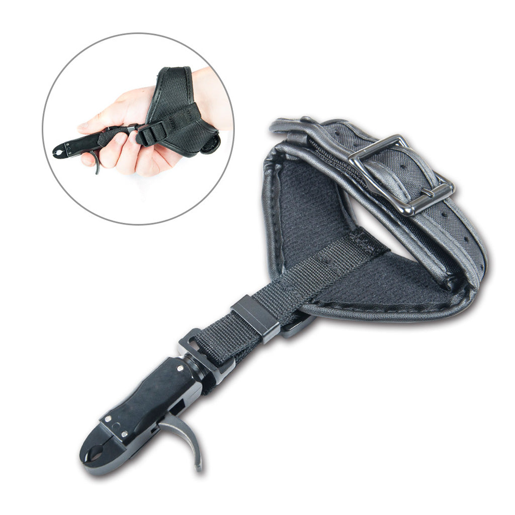 Adjustable Archery Compound Bow Release - Wrist Strap with Foldback Design