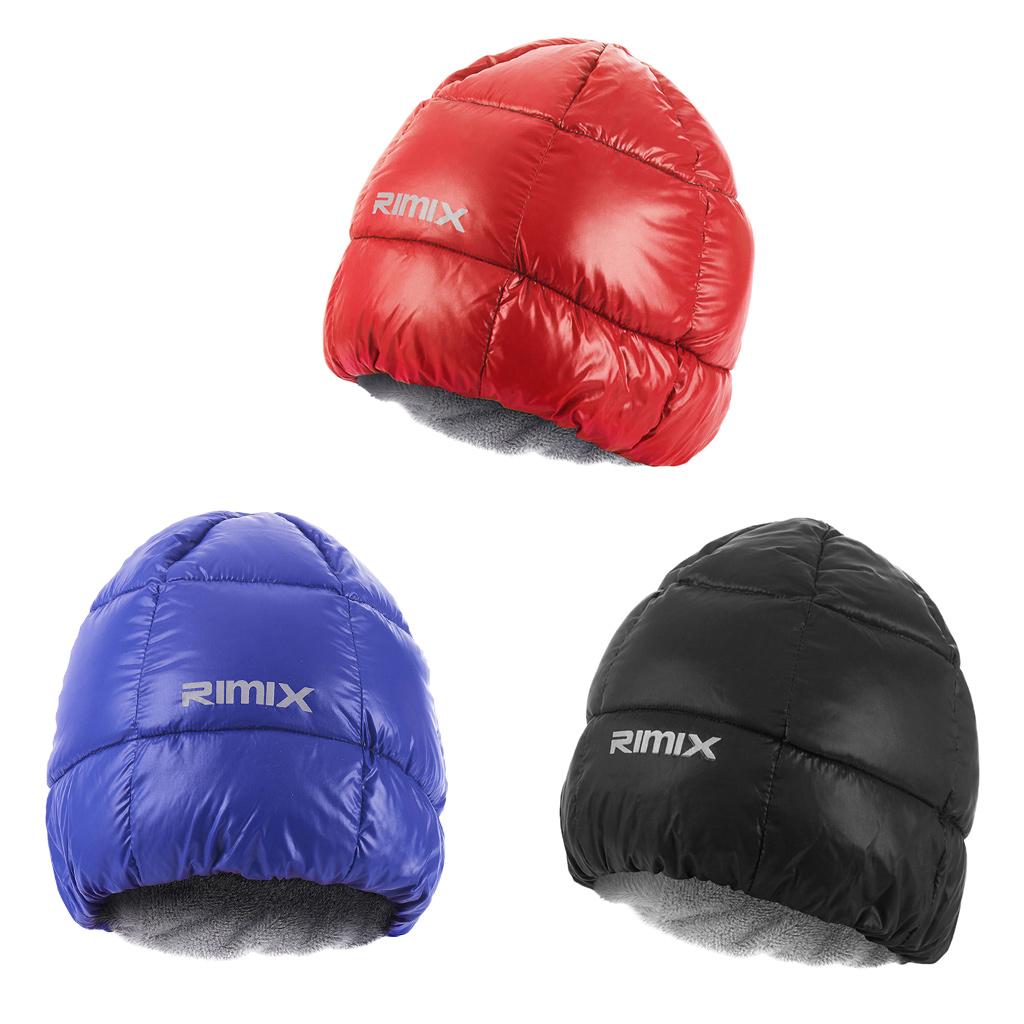 Winter Warm Down Hat Outdoor Sports Cap Ski Climbing Hiking Snowboard Red