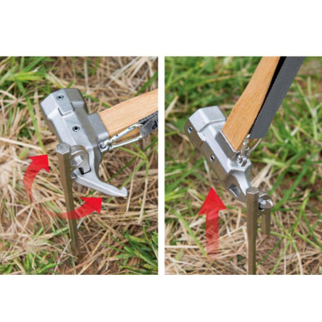 Hiking Camping Tent Mallet Hammer Peg Stake Puller Ground Nails Brass Head