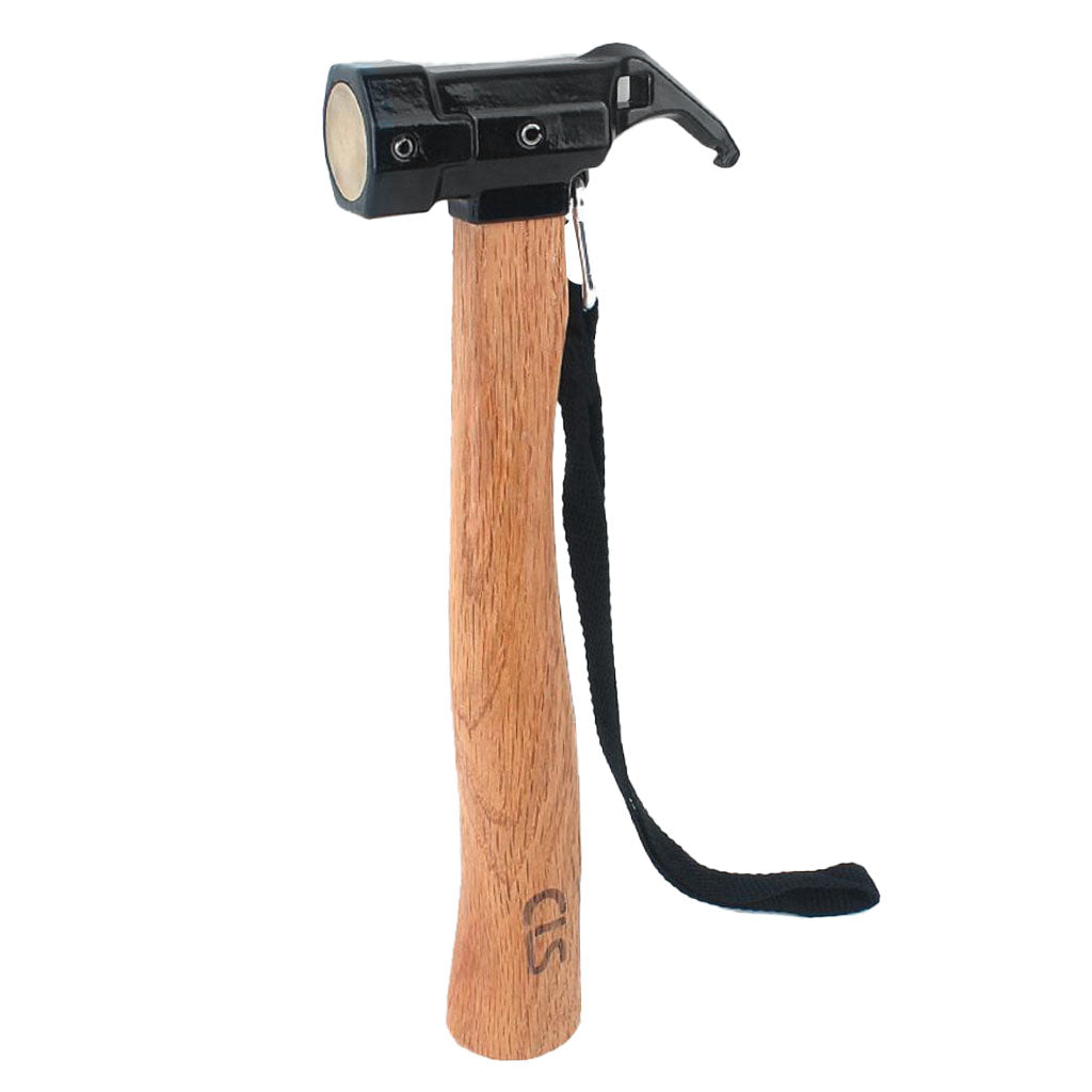 Hiking Camping Tent Mallet Hammer Peg Stake Puller Ground Nails Brass Head