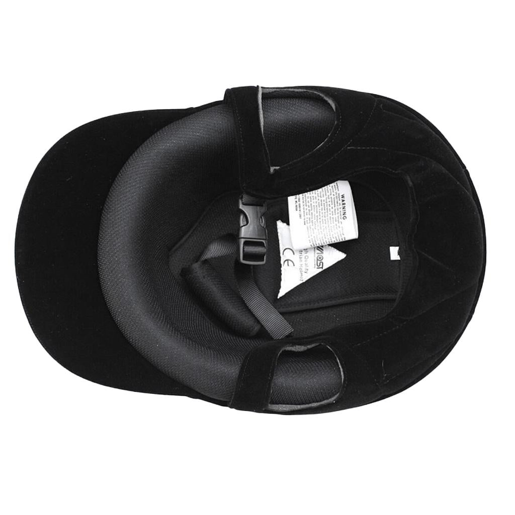 Horse Riding Safety Helmet Equestrian Sport Schooling Protective Head Gear 2XL Black