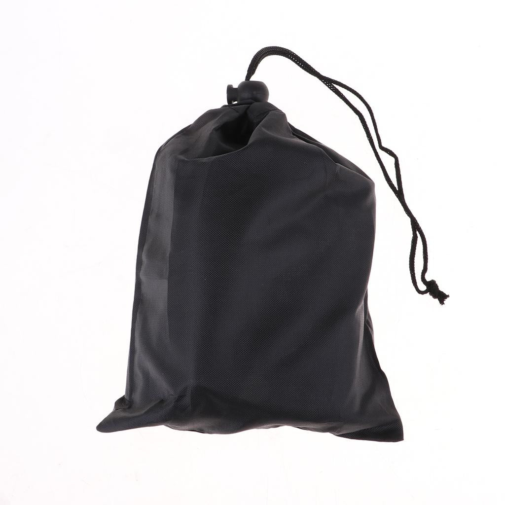 Nylon Hanging Hammock Tree Straps Belt Kit with 2 Carabiner Buckle Black