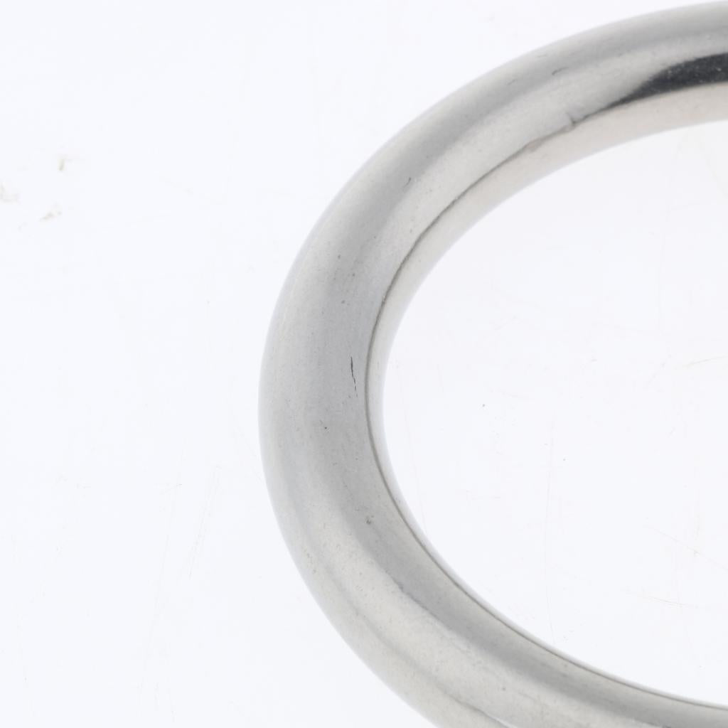 Stainless Steel Webbing Strapping Welded O Ring Hammock Swing Yoga 10x65mm