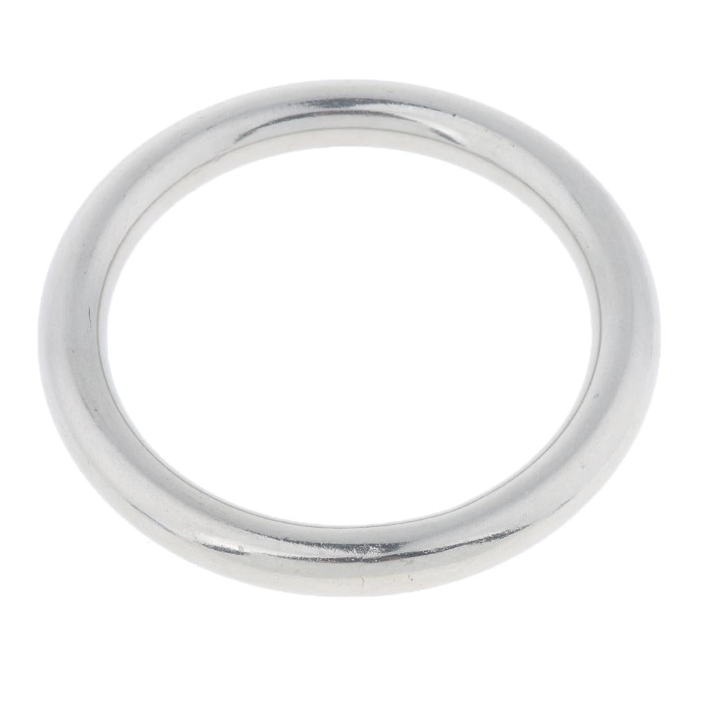 Stainless Steel Webbing Strapping Welded O Ring Hammock Swing Yoga 10x65mm