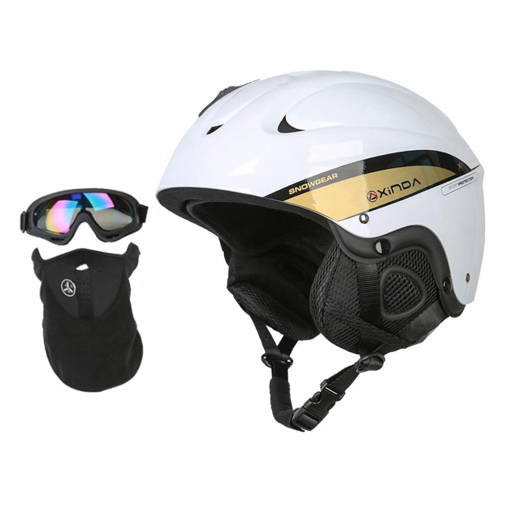 Snow Ski Skiing Safety Helmet Men Women Outdoor Cycling Skateboard White M