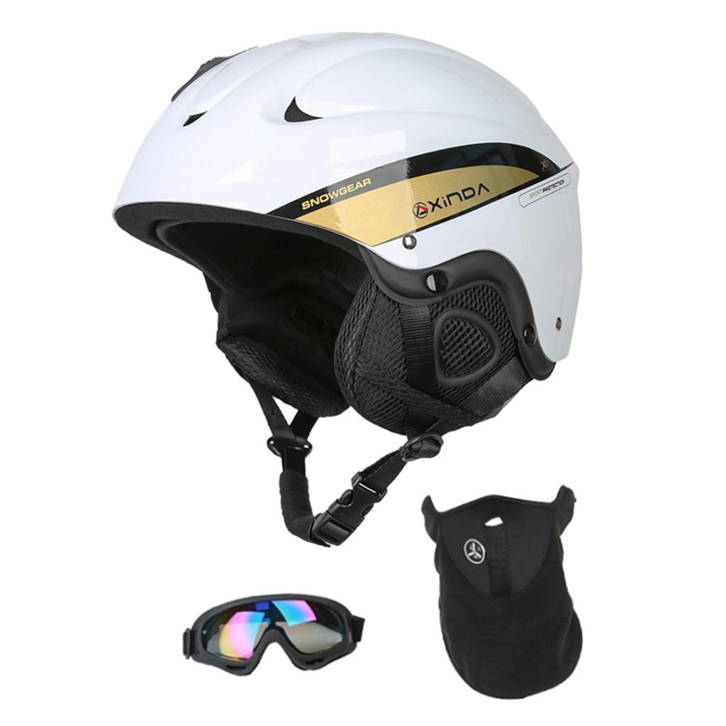 Snow Ski Skiing Safety Helmet Men Women Outdoor Cycling Skateboard White M