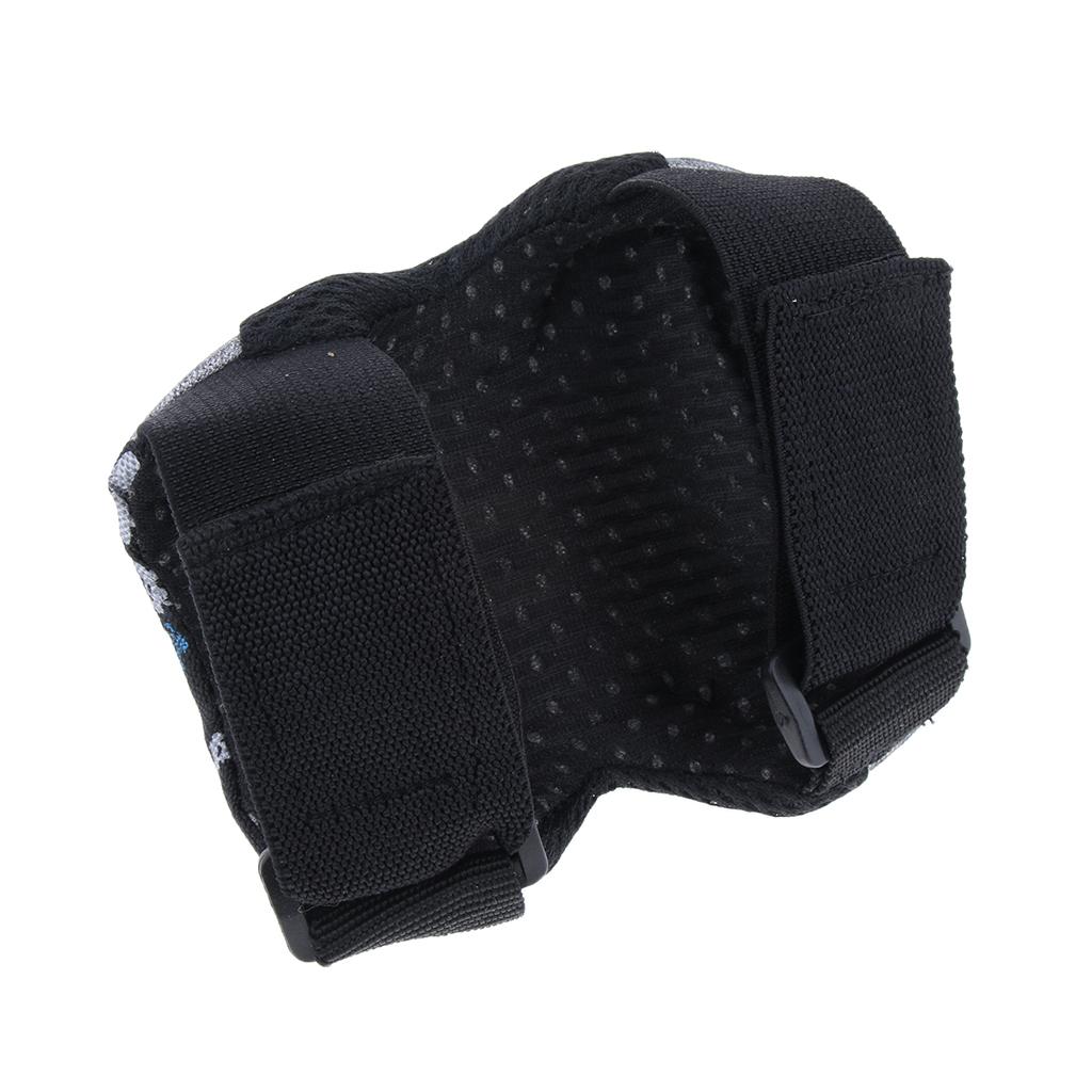 Kids Skate Scooter Cycling Protective Gear Knee Elbow Hand Pads Set Black