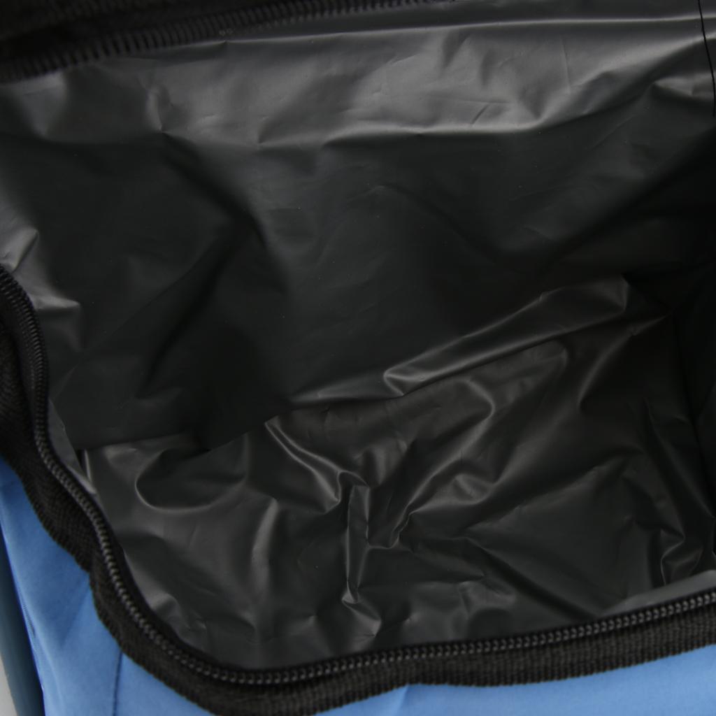 Folding Camping Stool Camping Seat Backpack with Cooler Bag Blue