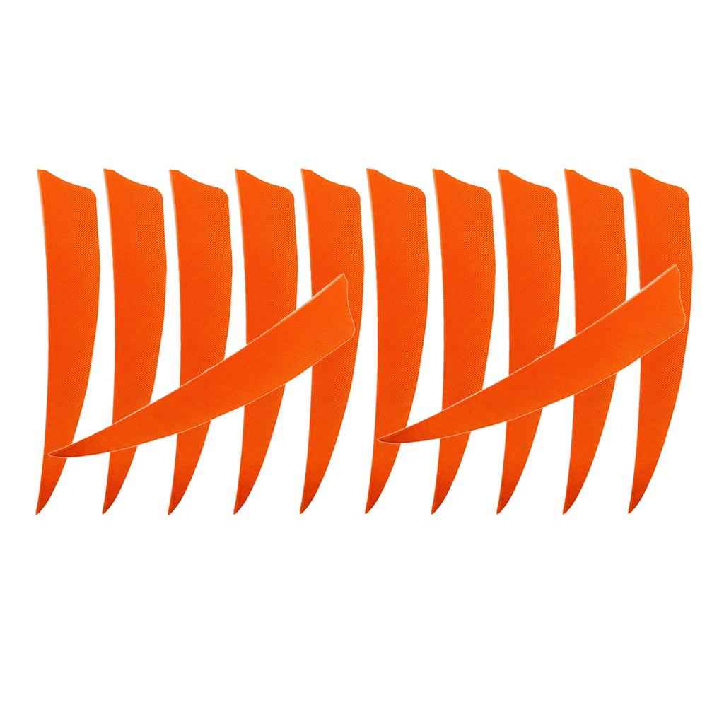 12 Pieces 4 Inch Archery Arrow Feathers Fletchings Vanes Orange