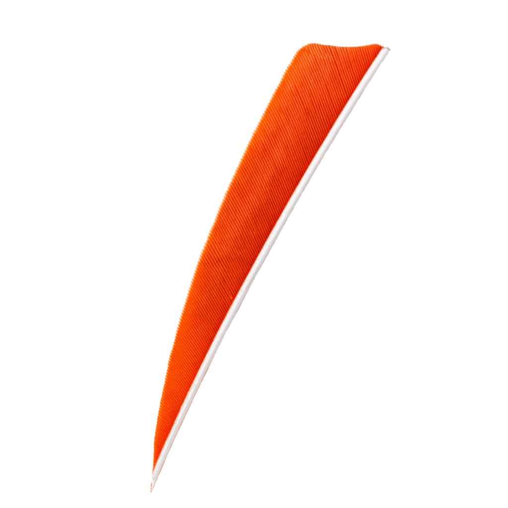 12 Pieces 4 Inch Archery Arrow Feathers Fletchings Vanes Orange