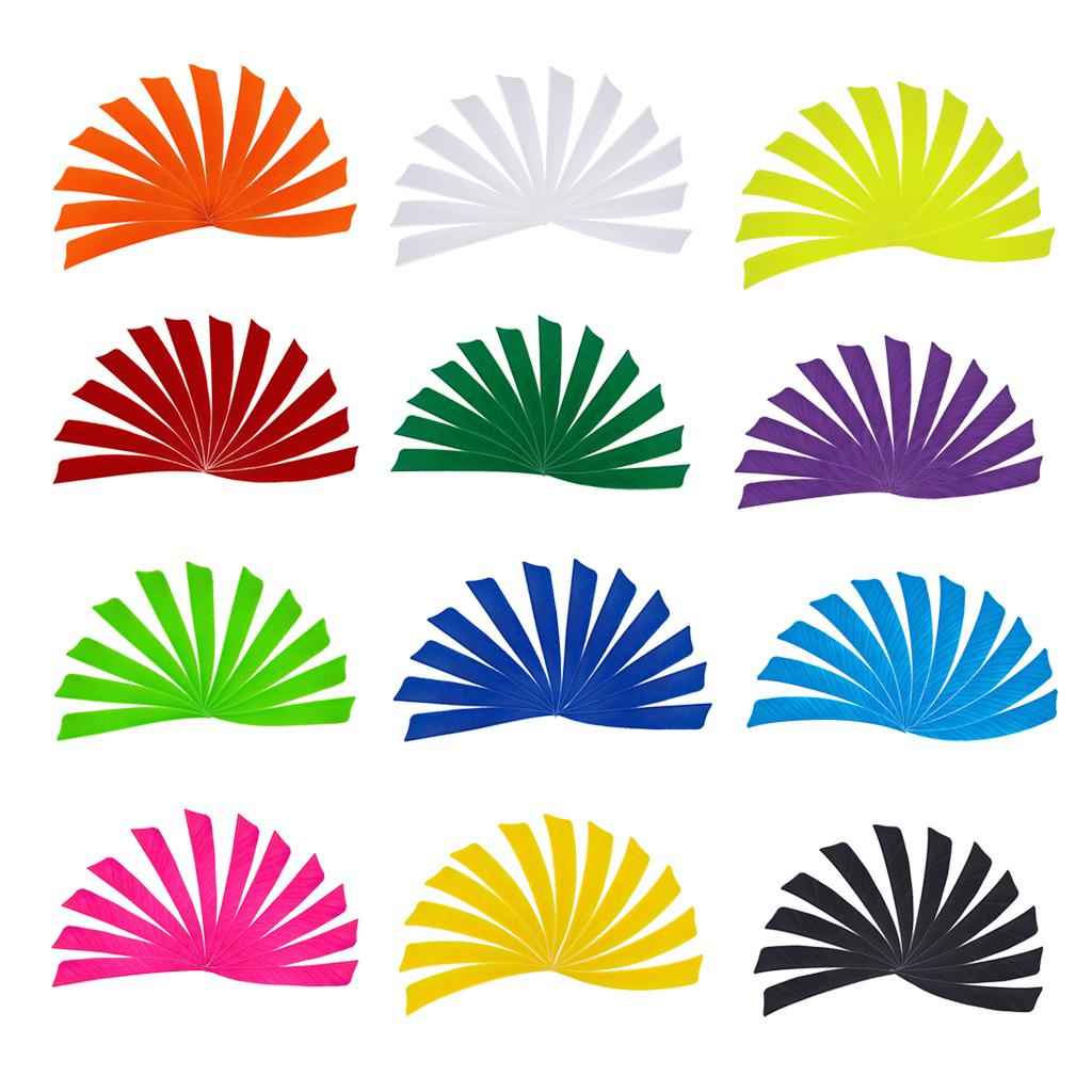 12 Pieces 4 Inch Archery Arrow Feathers Fletchings Vanes Orange