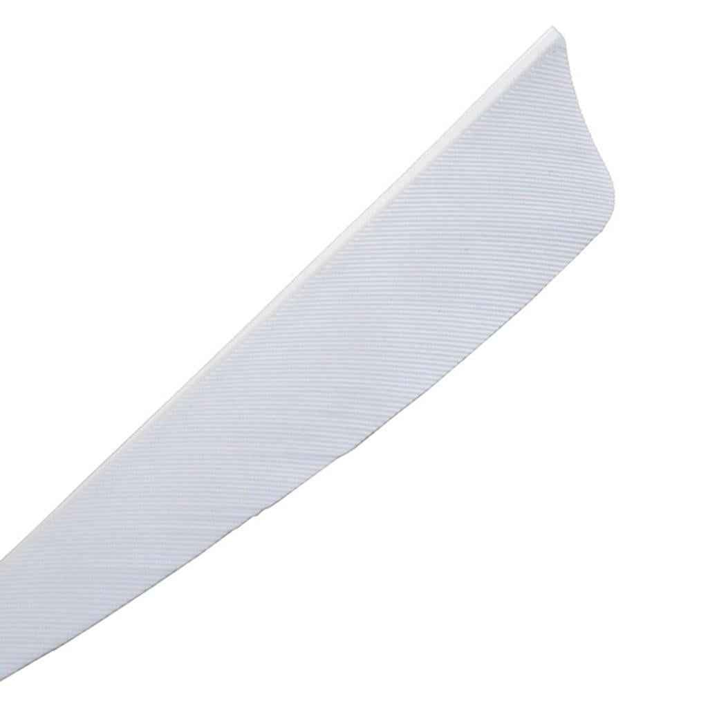 12 Pieces 4 Inch Archery Arrow Feathers Fletchings Vanes White