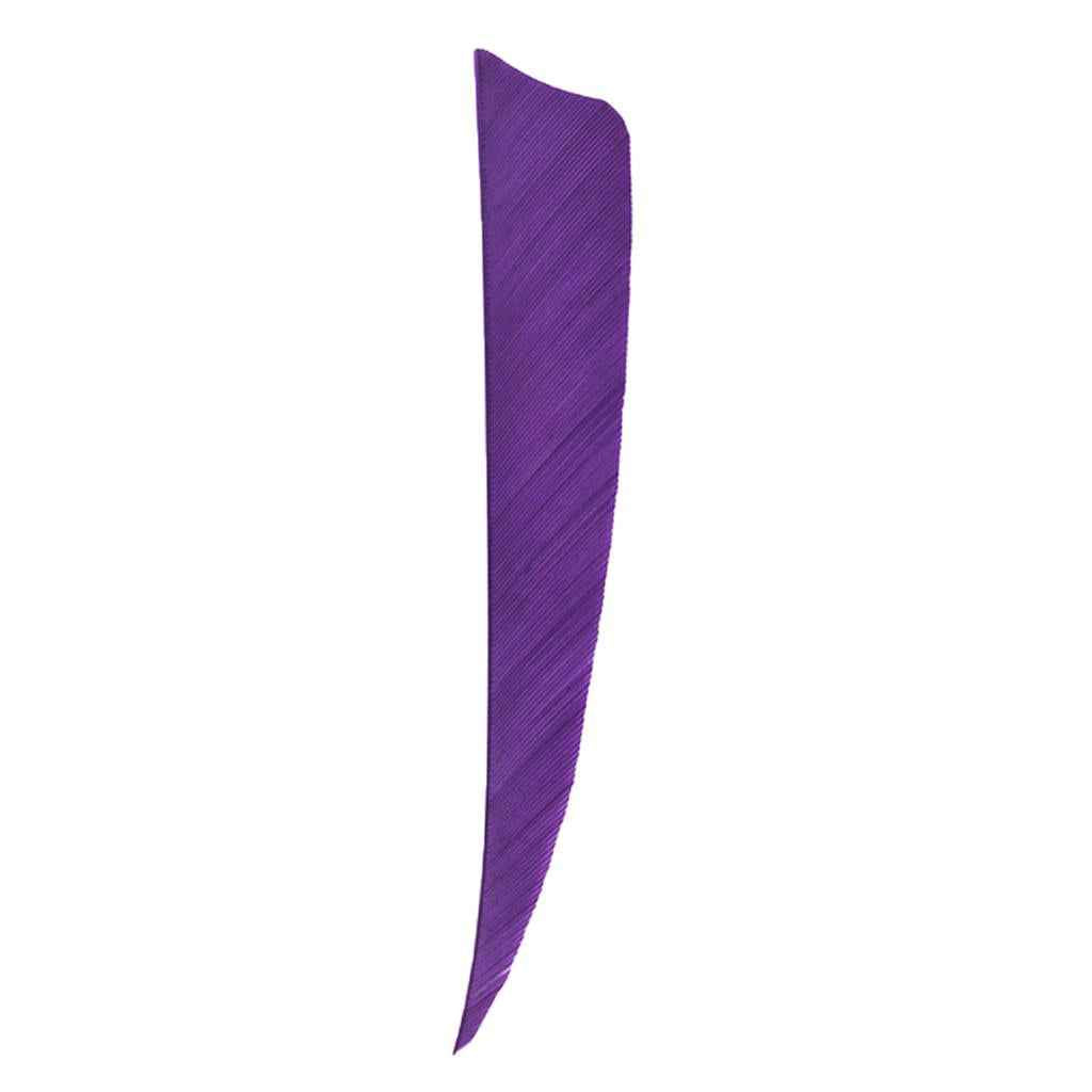 12 Pieces 4 Inch Archery Arrow Feathers Fletchings Vanes Purple