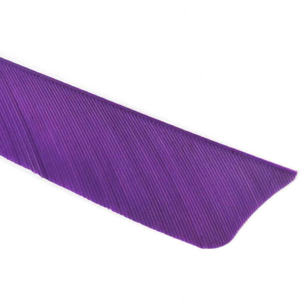 12 Pieces 4 Inch Archery Arrow Feathers Fletchings Vanes Purple