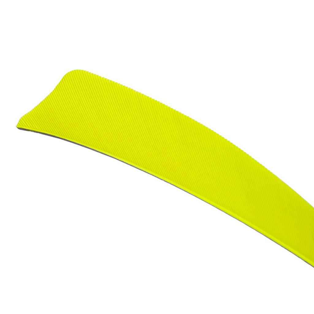 12 Pieces 4 Inch Archery Arrow Feathers Fletchings Vanes Fluorescent Yellow