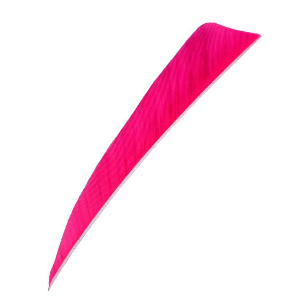 12 Pieces 4 Inch Archery Arrow Feathers Fletchings Vanes Rose Red