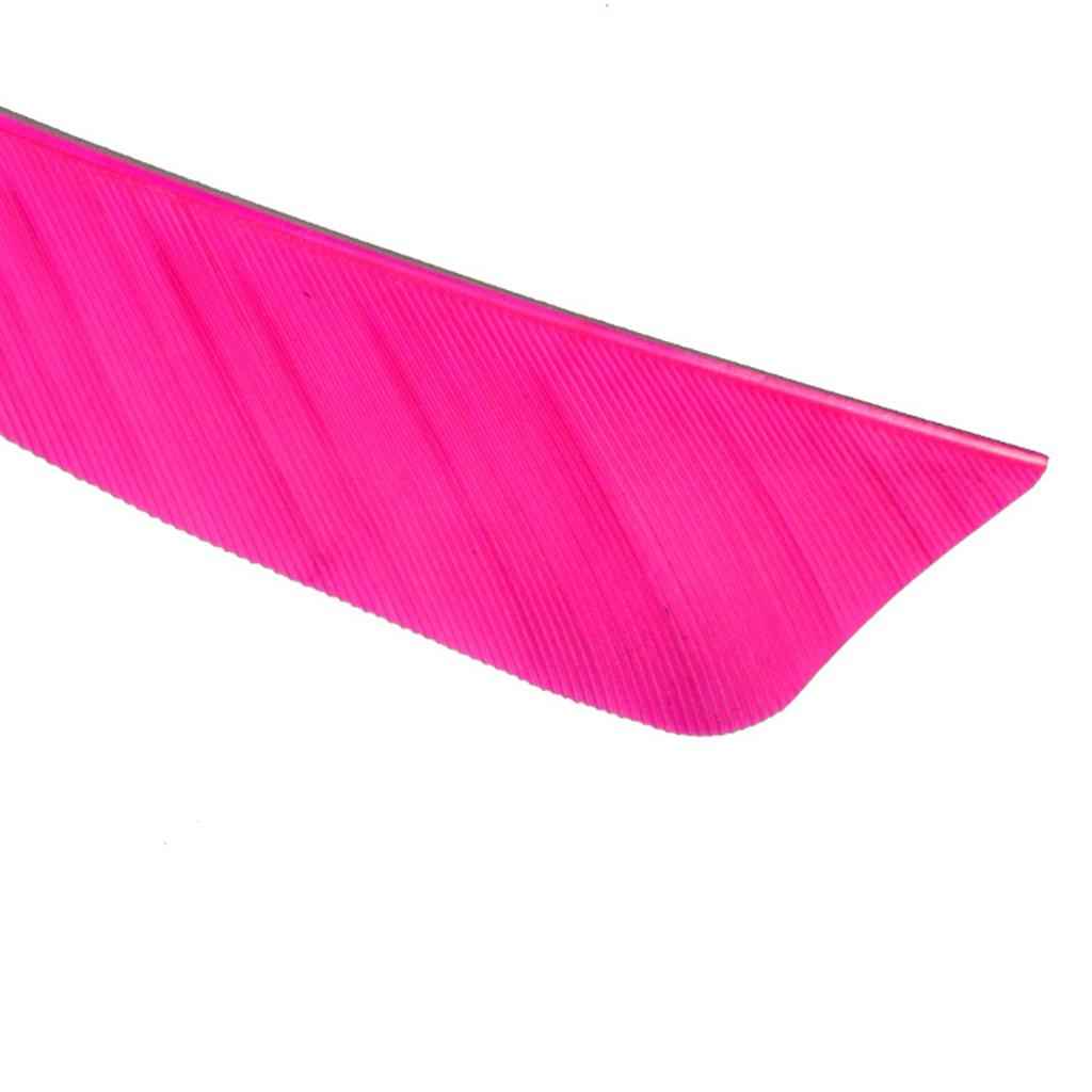 12 Pieces 4 Inch Archery Arrow Feathers Fletchings Vanes Rose Red