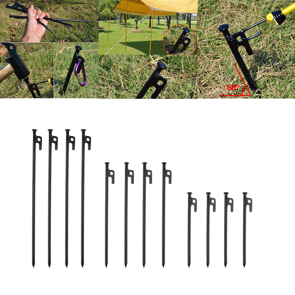 Heavy Duty High Strength Steel Tent Stakes for Outdoors Camping Hiking 20cm