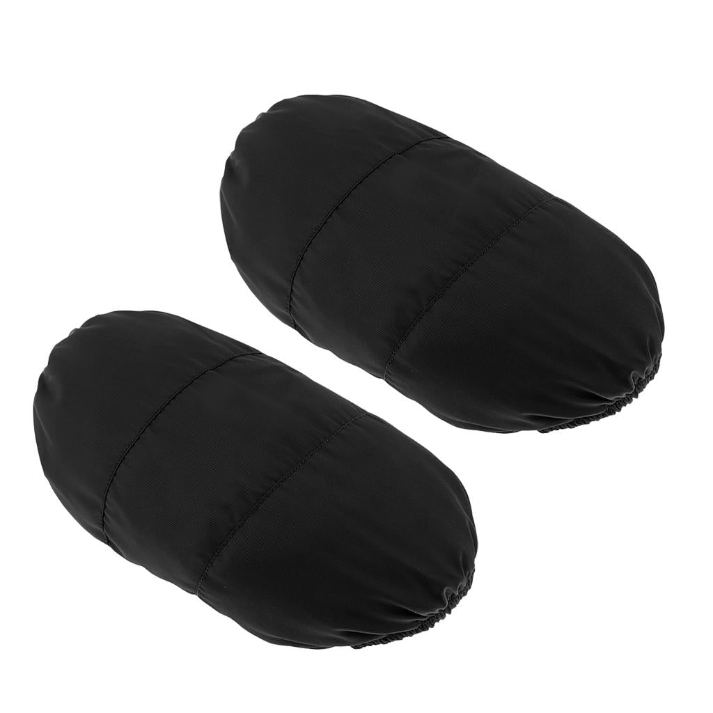 Adjustable Down Knee Pads Windproof Warm Cycling Knee Support Sleeve Black