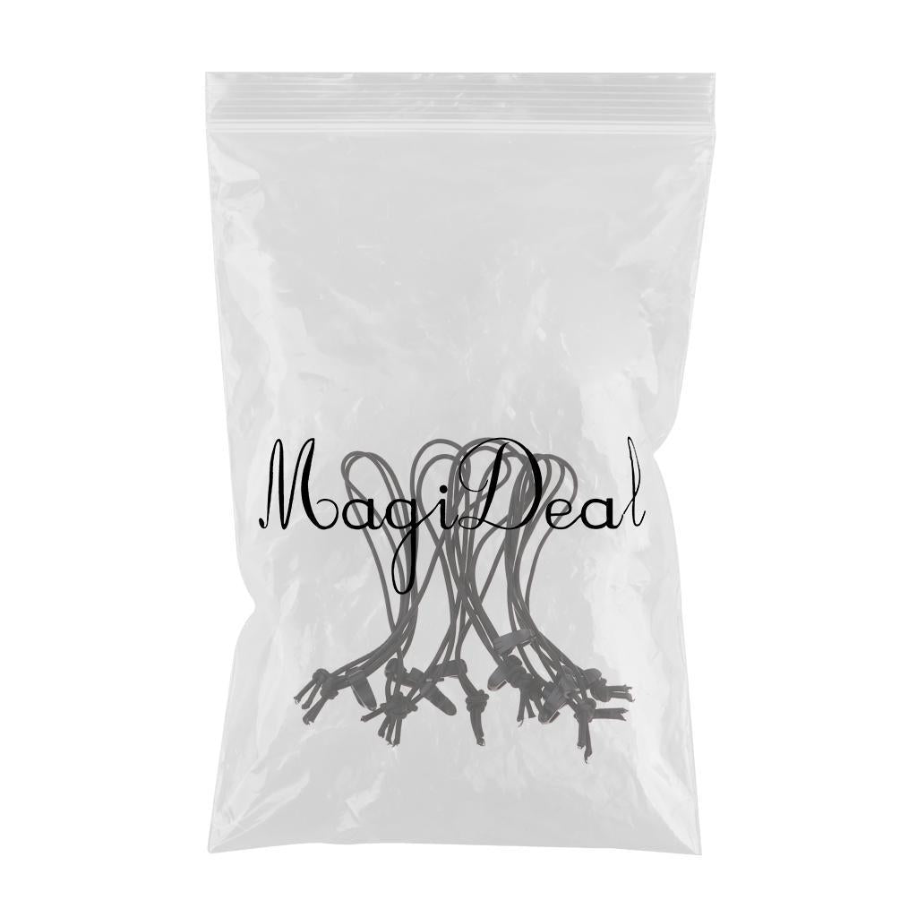10 Pieces Elastic String Clip Tieless Strand Retaining Cord Clamps Buckle