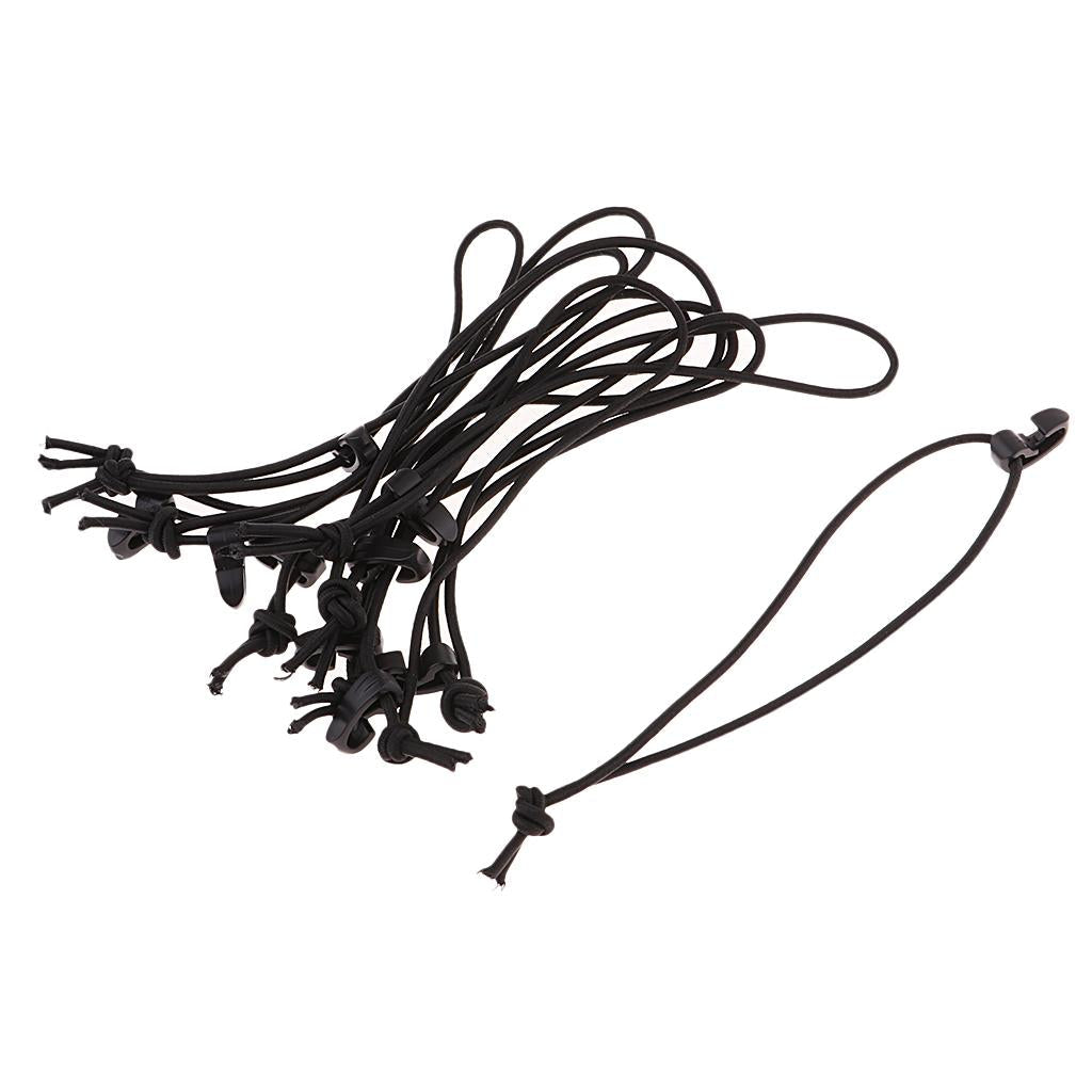 10 Pieces Elastic String Clip Tieless Strand Retaining Cord Clamps Buckle