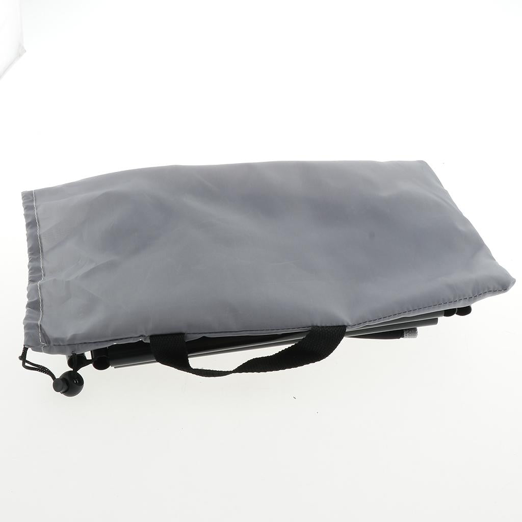 Outdoor Folding Chair Hiking Fishing Camping Chair Portable Seat Stool Gray