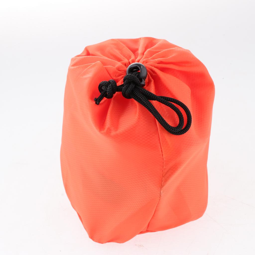 Outdoor Self Inflatable Camping Pillow Travel Airplane Air Cushion Orange