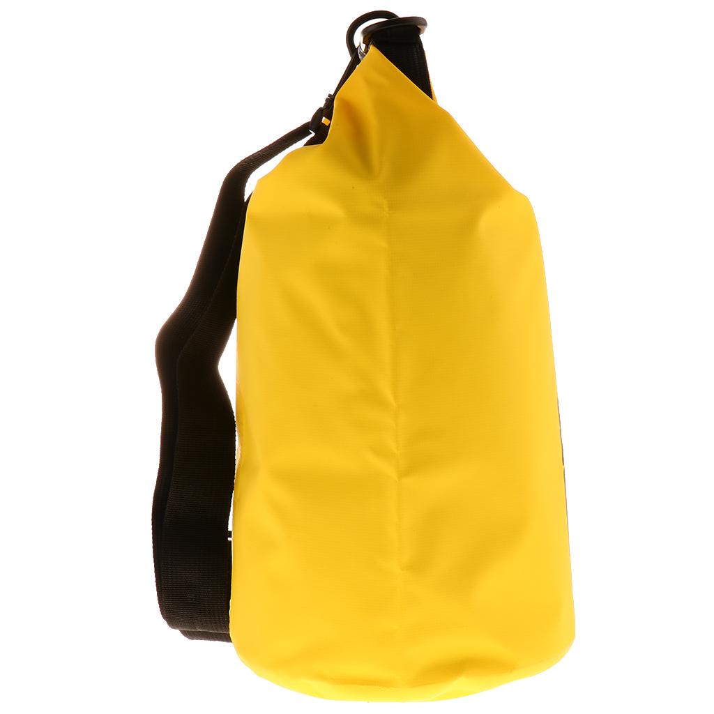 Waterproof Bag Backpack Beach Bucket Rafting Kayaking Sack Yellow