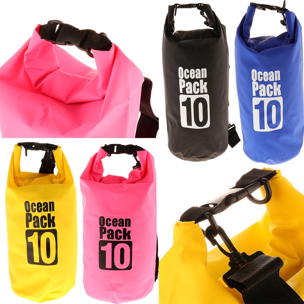 Waterproof Bags Backpack Beach Bucket Rafting Kayaking Bag Yellow