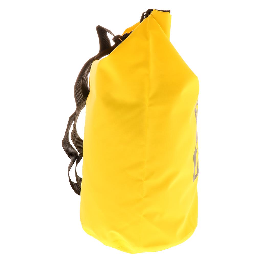 Waterproof Bags Backpack Beach Bucket Rafting Kayaking Bag Yellow