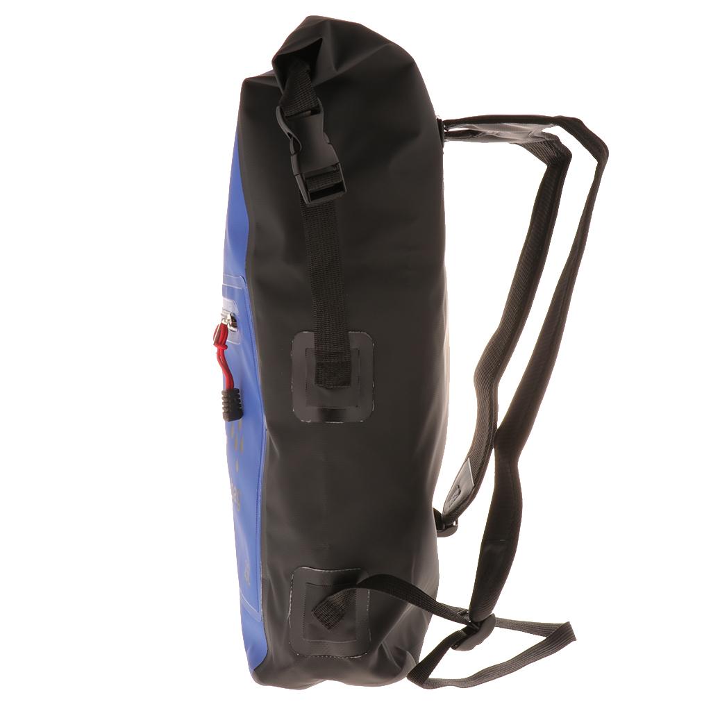 Waterproof Two-shoulder bag drifting Kayaking Camping Hiking Backpack blue