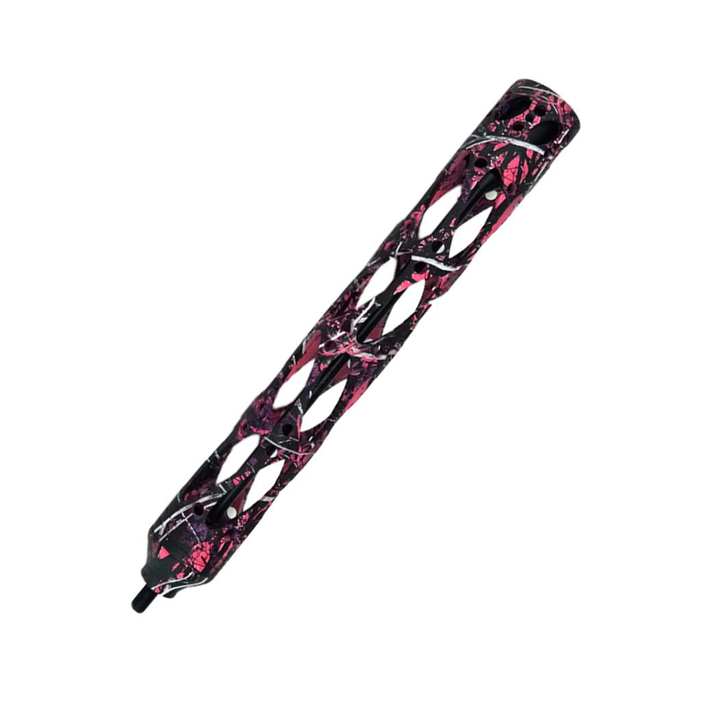 Aluminum Alloy Bow Stabilizer for Compound Archery Bow Pink Camouflage