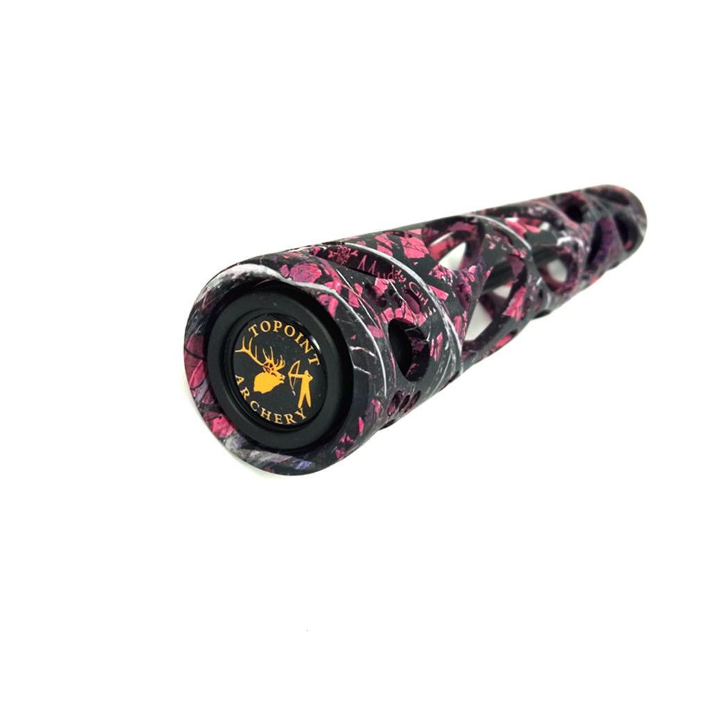 Aluminum Alloy Bow Stabilizer for Compound Archery Bow Pink Camouflage