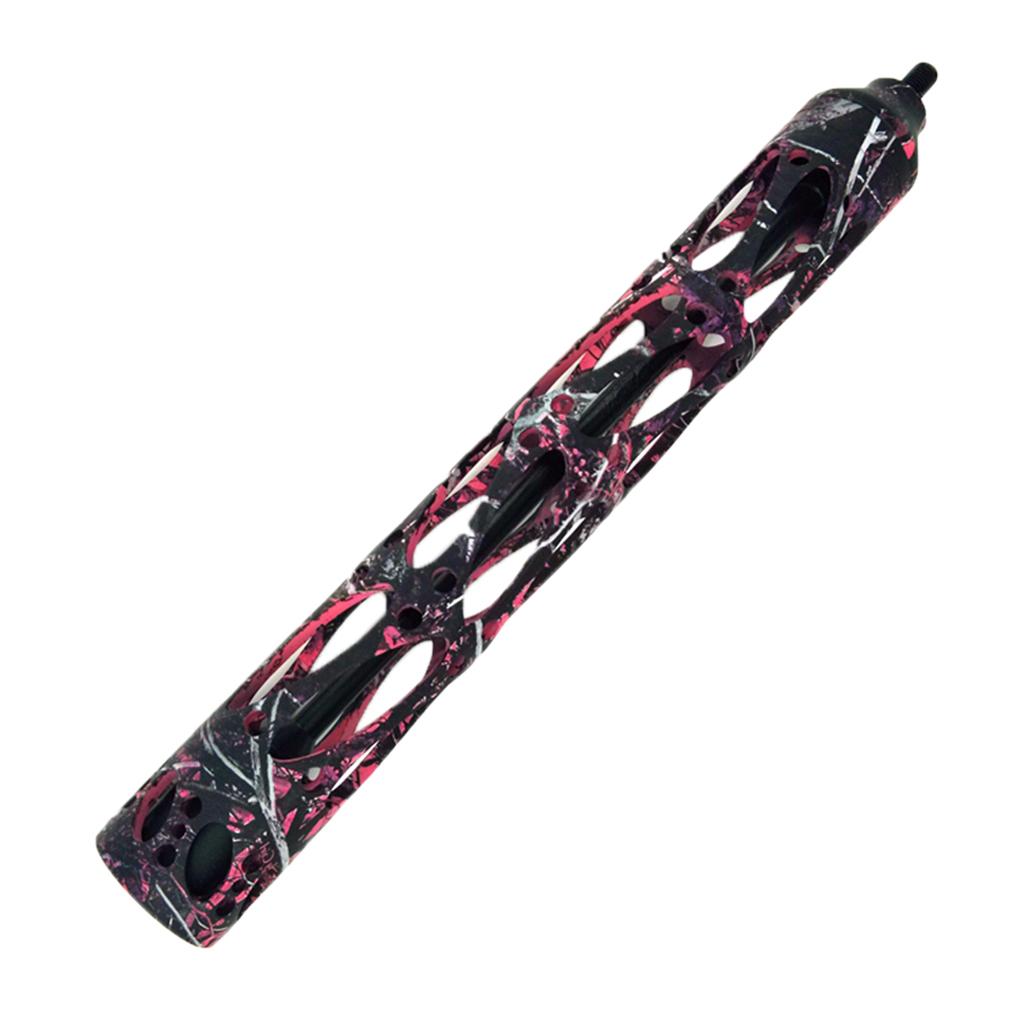 Aluminum Alloy Bow Stabilizer for Compound Archery Bow Pink Camouflage