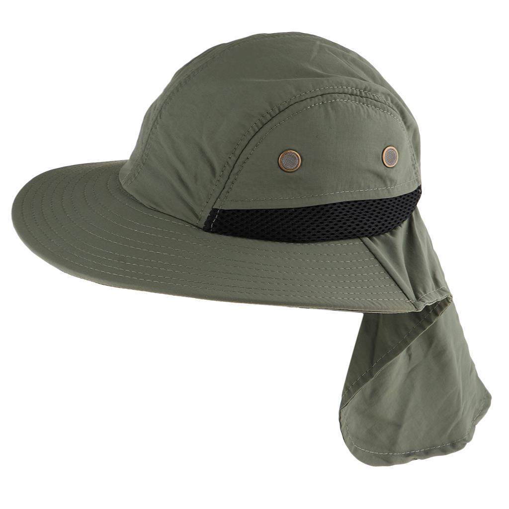 360-degree Outdoor Jungle Hat Shawl Neck Sun Protection Hat Face Protection Green