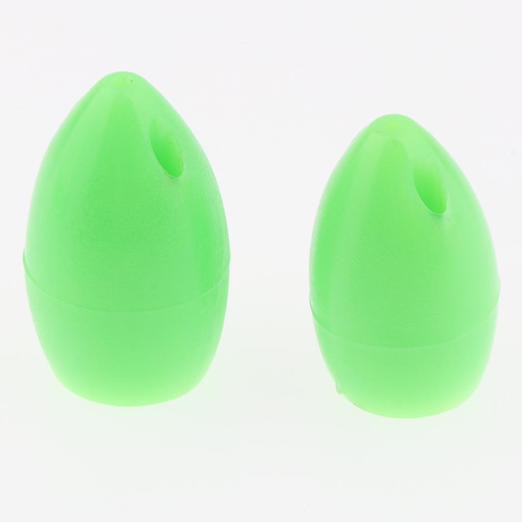 5x10 Pieces Bombarda Sbirolino Floating Trout Pose Fly Fishing Floats Green