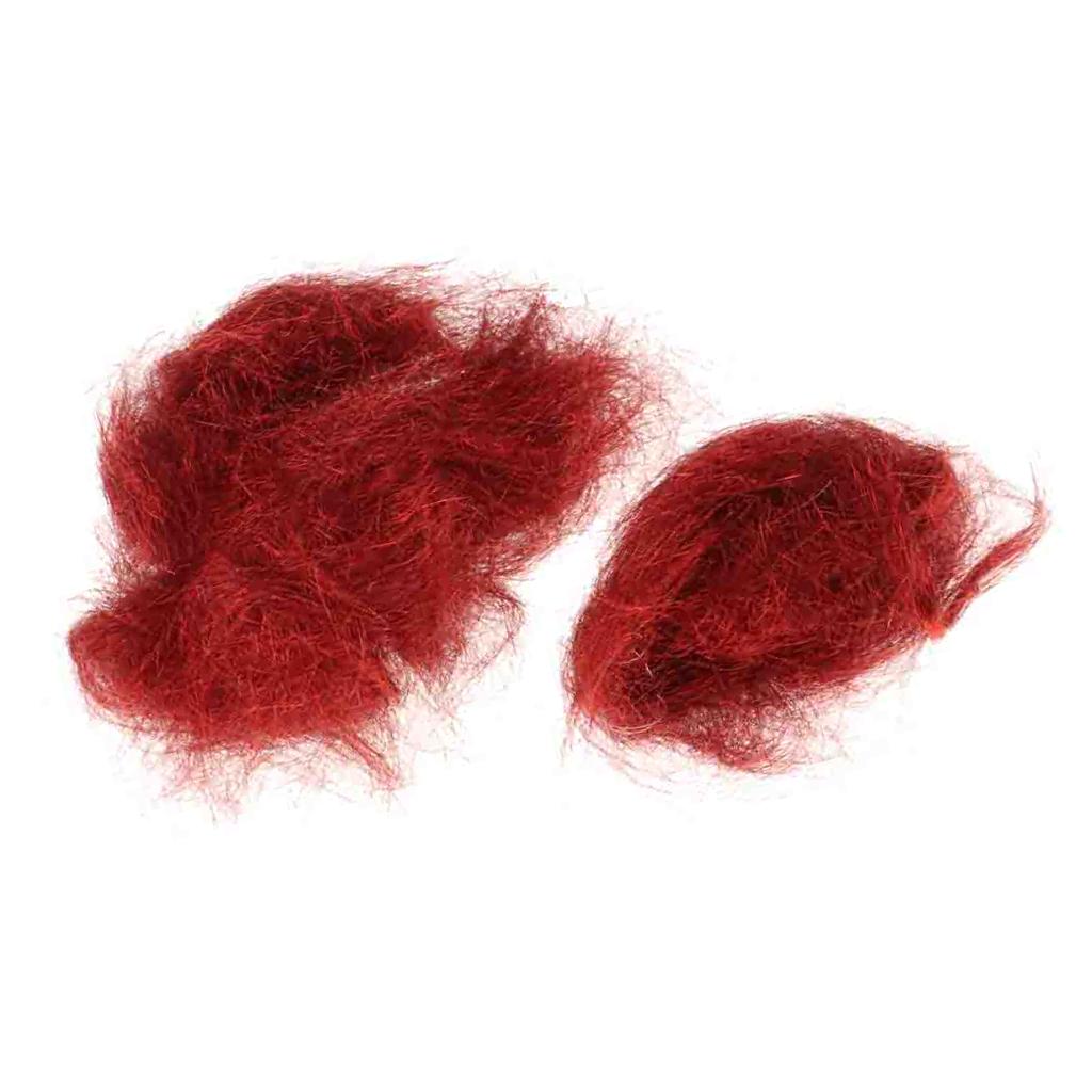 2xIce Dubbing Ice Dub 2g Thread Wing Trout Nymph Fly Tying Materials Red