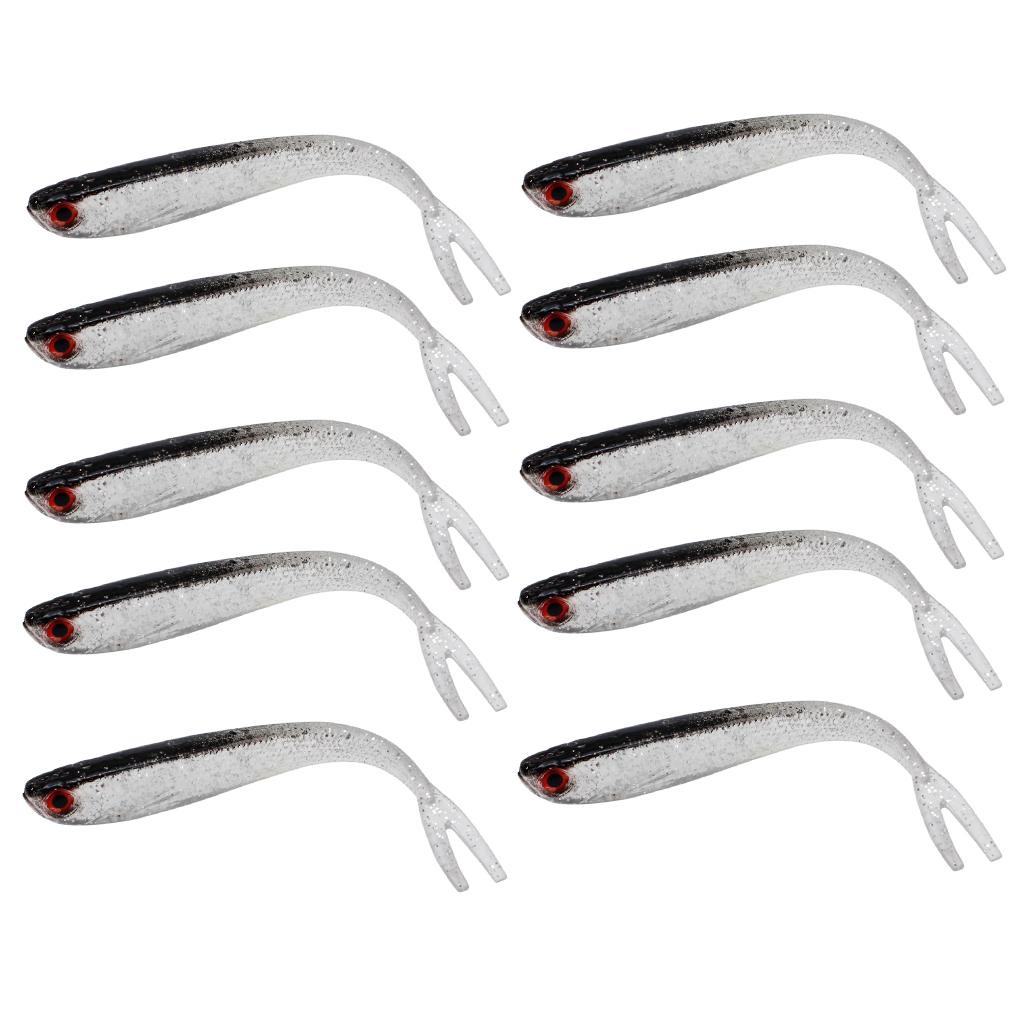 3x10 Pieces Artificial Soft Fishing Lures Baits Lifelike Fish Swimbaits 10cm