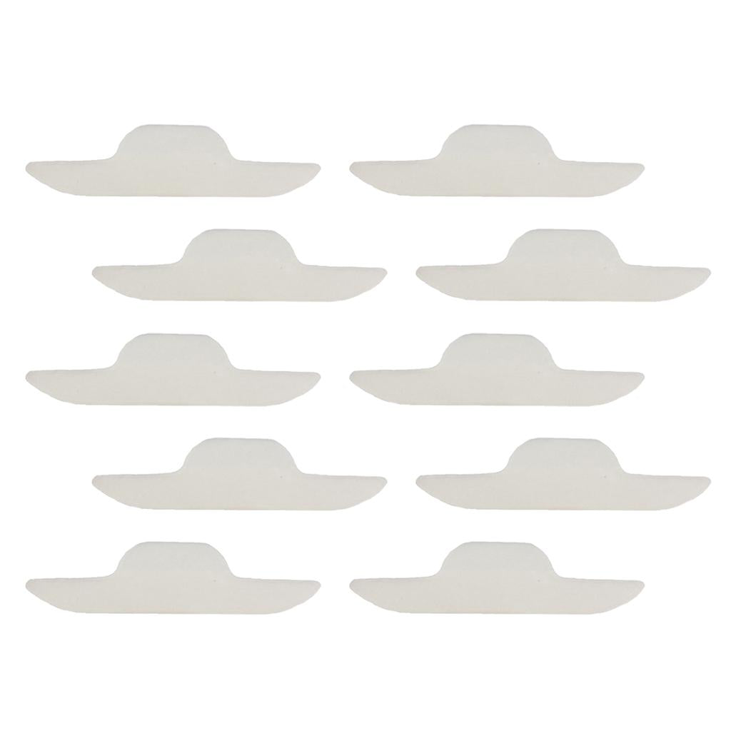 2x10 Pieces Disposable Neck Sweat Pads Collar Self-Adhesive Neck Pad White