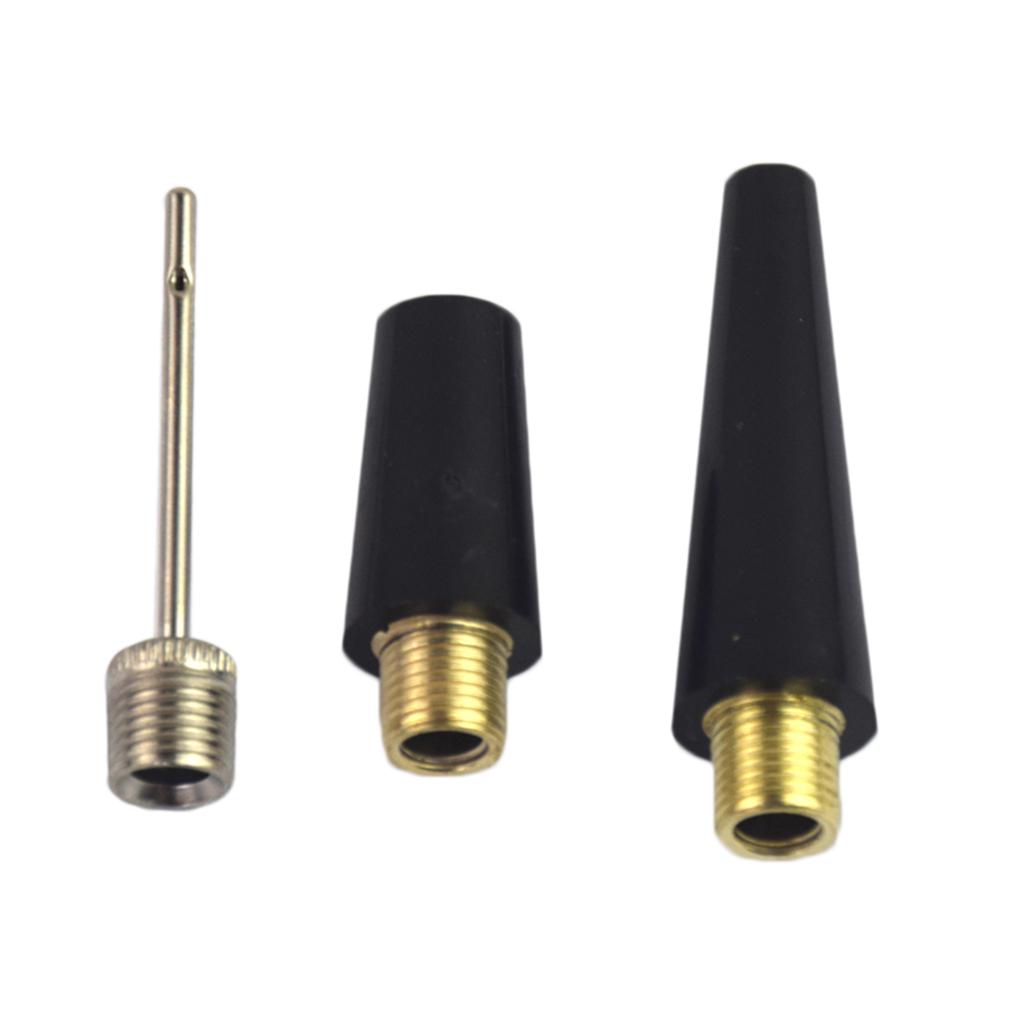 3x3 Piece Durable Ball Pump Needle Nozzle Kit Inflation Kit for Ball Bicycle