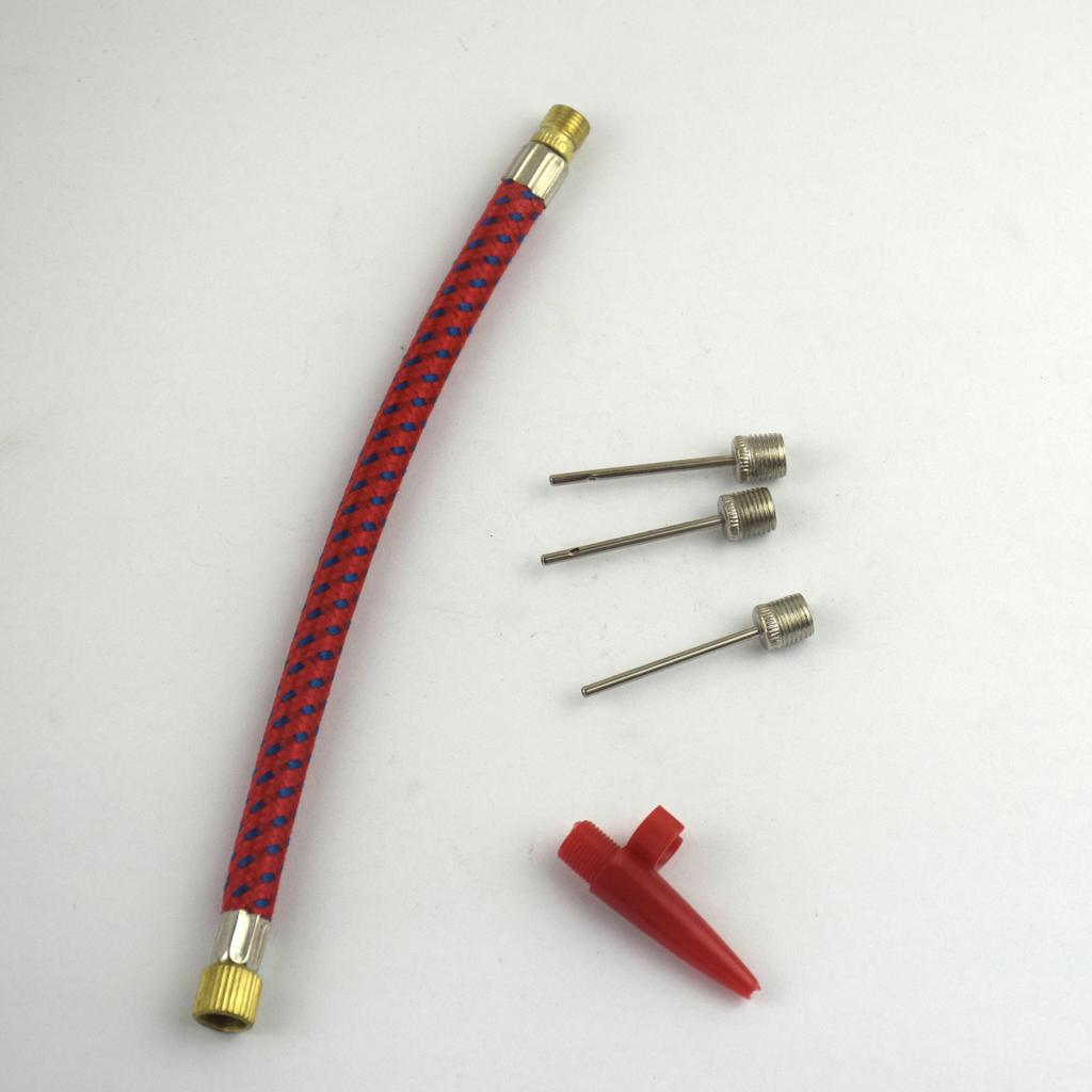 2xBike Pump Extension Hose Tube Schrader Valves Sports Ball Needle Model 1