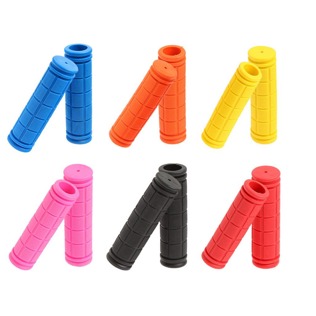 4xAnti-Slip Bike Bicycle MTB Handlebar Grip Soft Rubber Bar Covers Black