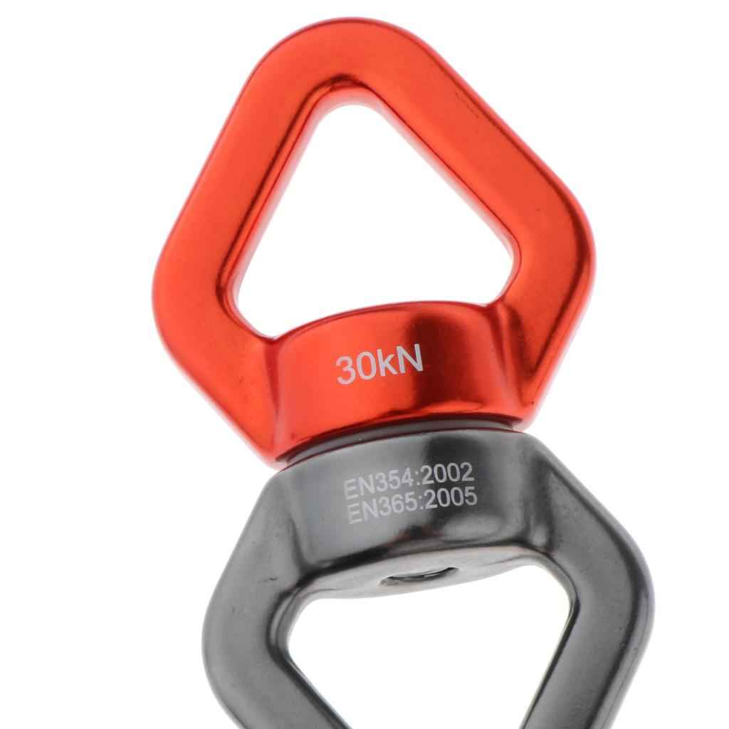 30KN Rotary Connector Hammock Swing Spinner Rope Swivel Connector Orange