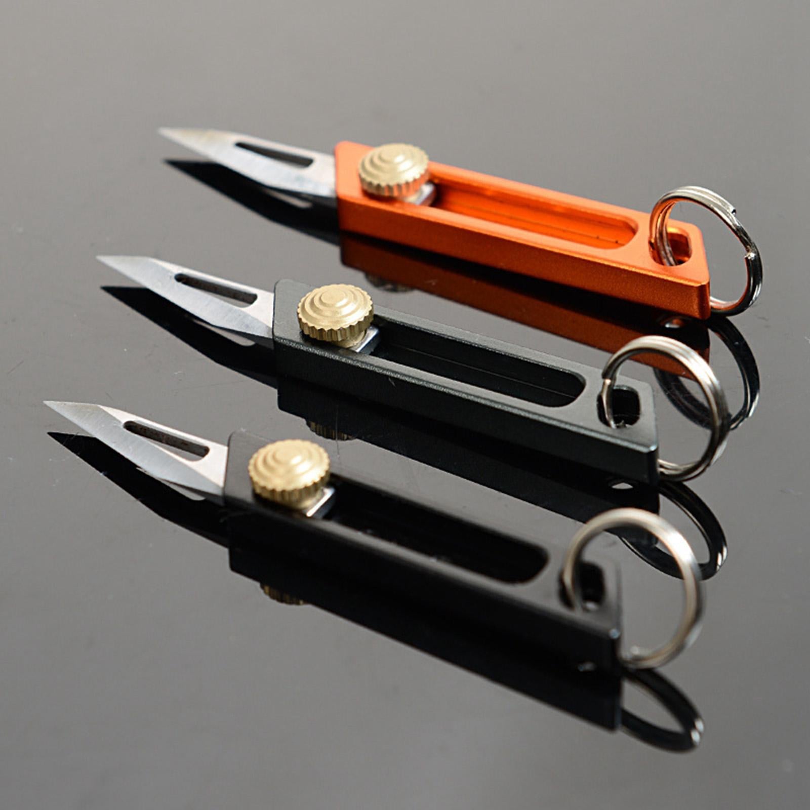 3xMulti Utility Knife Aluminum Retractable Paper Cutting Tool Black