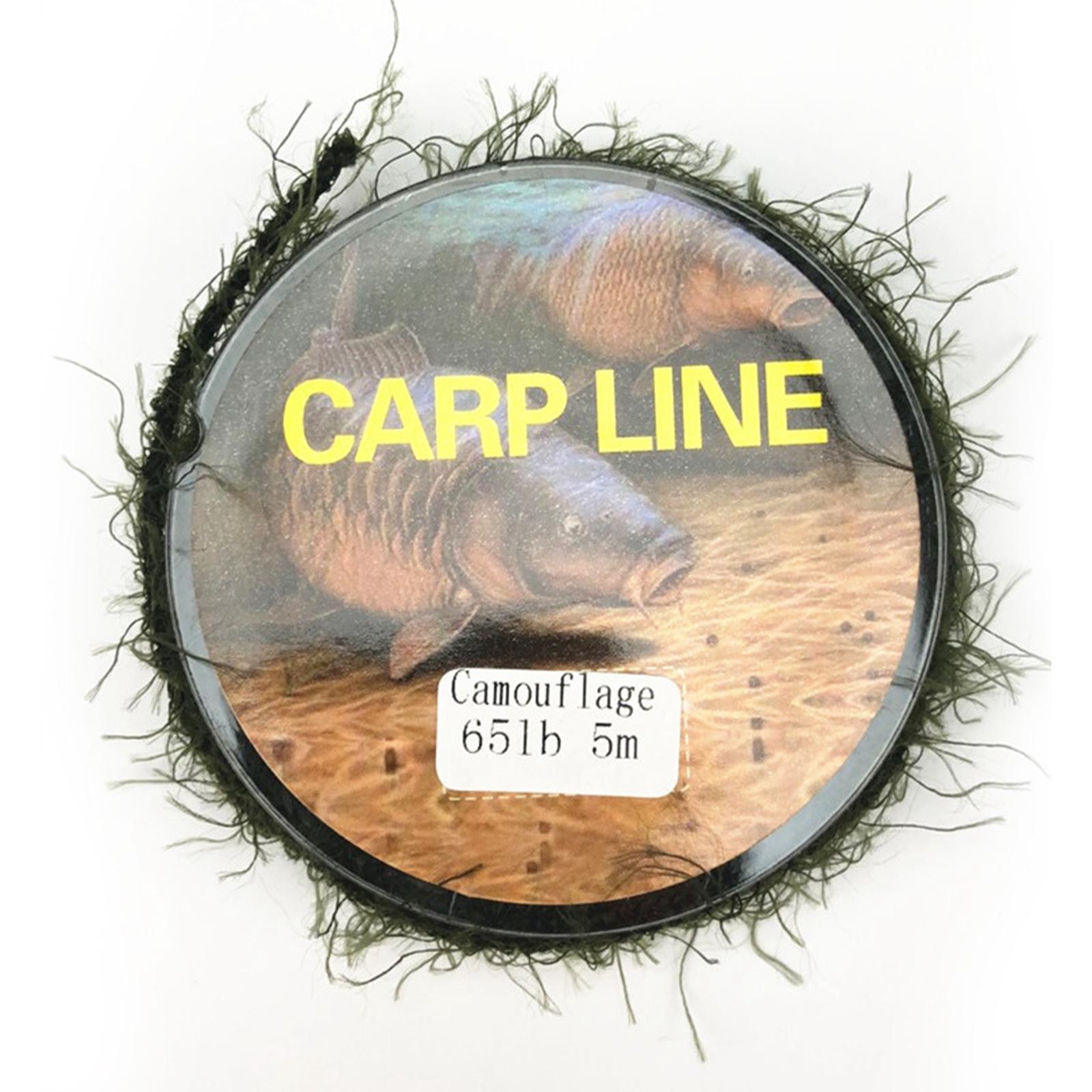 3x65lb Seaweed Carp Rigs Fishing Rig Replacement Fishing Tackle Dark Green