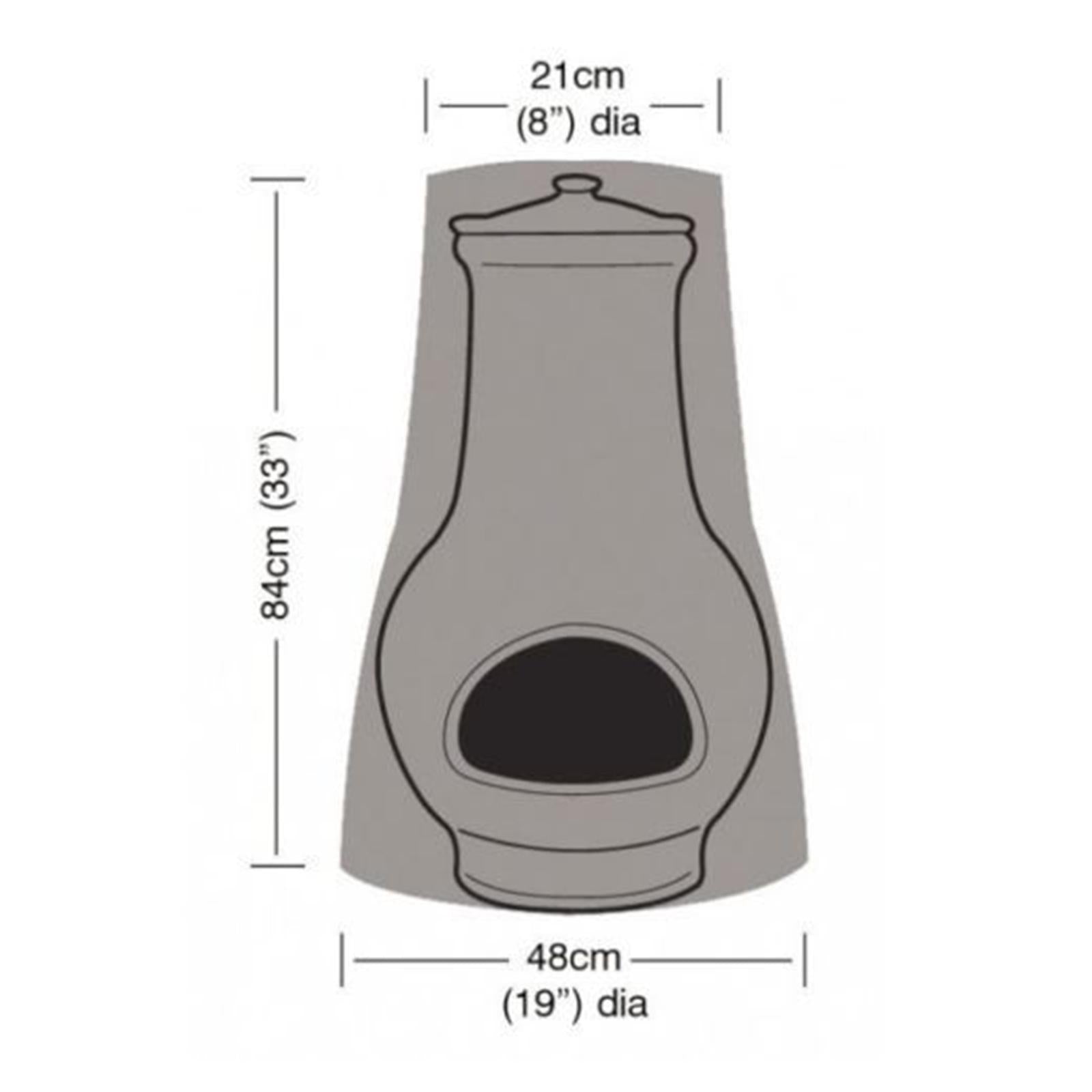 BBQ Chiminea Cover Premium Outdoor Fire Pit Cover Waterproof Weather-Proof