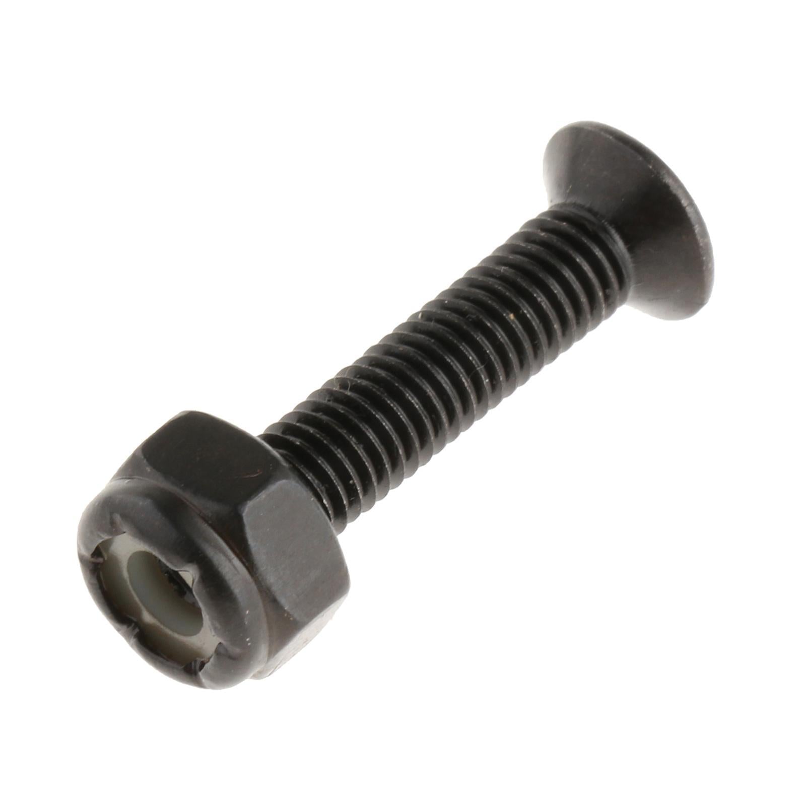 4x8x Replacement Longboard Skateboard Wheel Hardware Screws 25mm Black